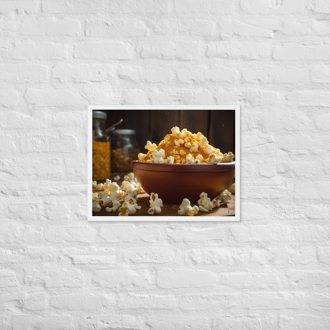 Cheese Popcorn Framed poster 🤤 from Yumify.AI