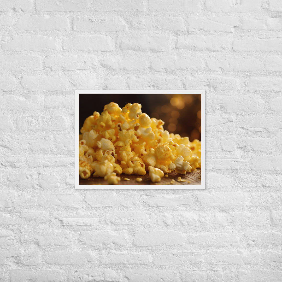 Cheese Popcorn Framed poster 🤤 from Yumify.AI