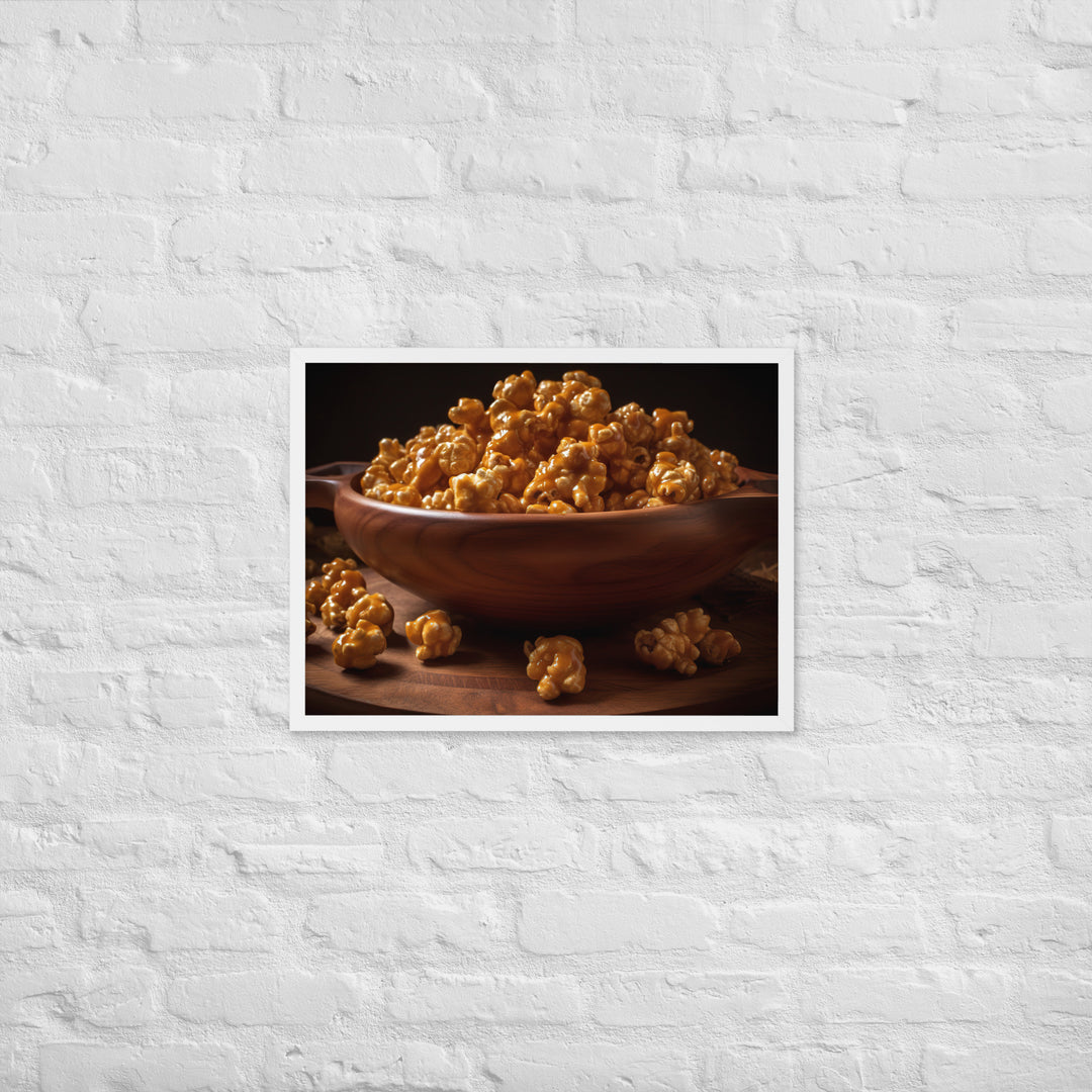 Caramel Popcorn Crunch Framed poster 🤤 from Yumify.AI