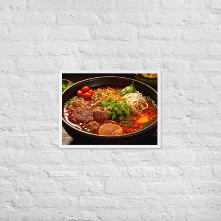 Bun Bo Hue Framed poster 🤤 from Yumify.AI