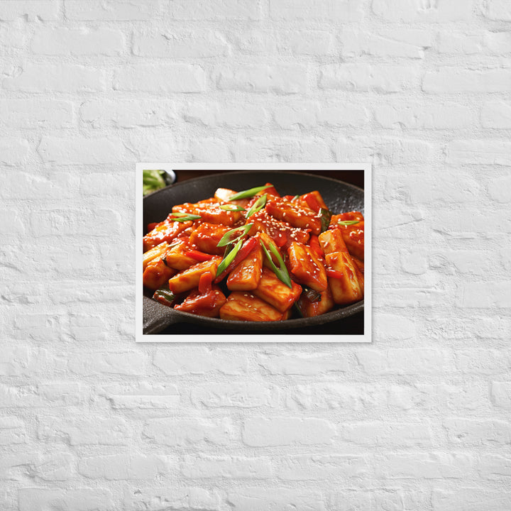 Tteokbokki Framed poster 🤤 from Yumify.AI