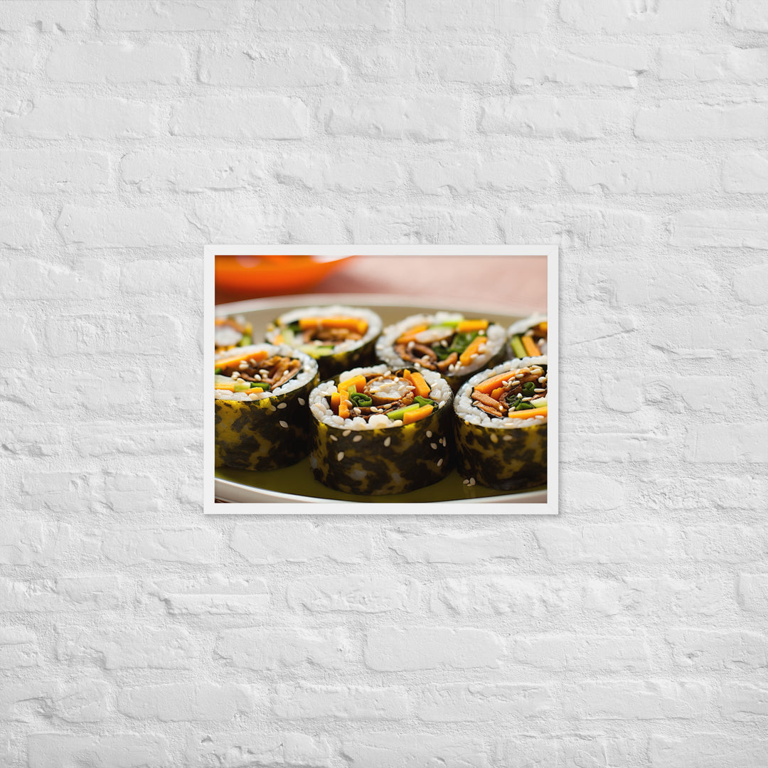 Kimbap Framed poster 🤤 from Yumify.AI