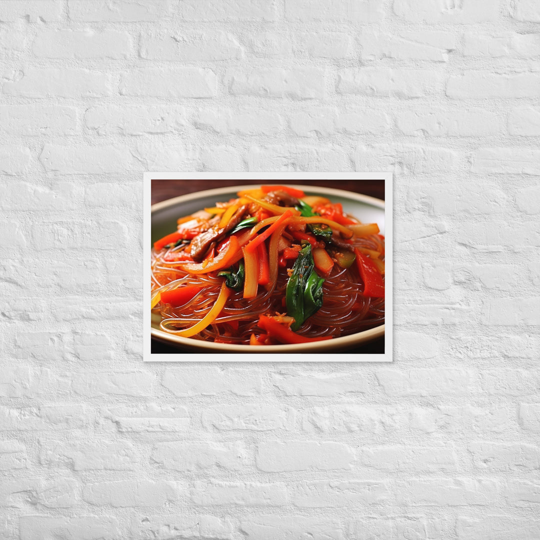 Japchae Framed poster 🤤 from Yumify.AI