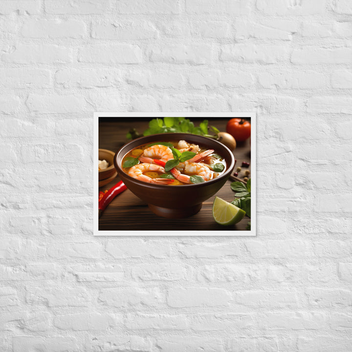 Tom Yum Soup Framed poster 🤤 from Yumify.AI