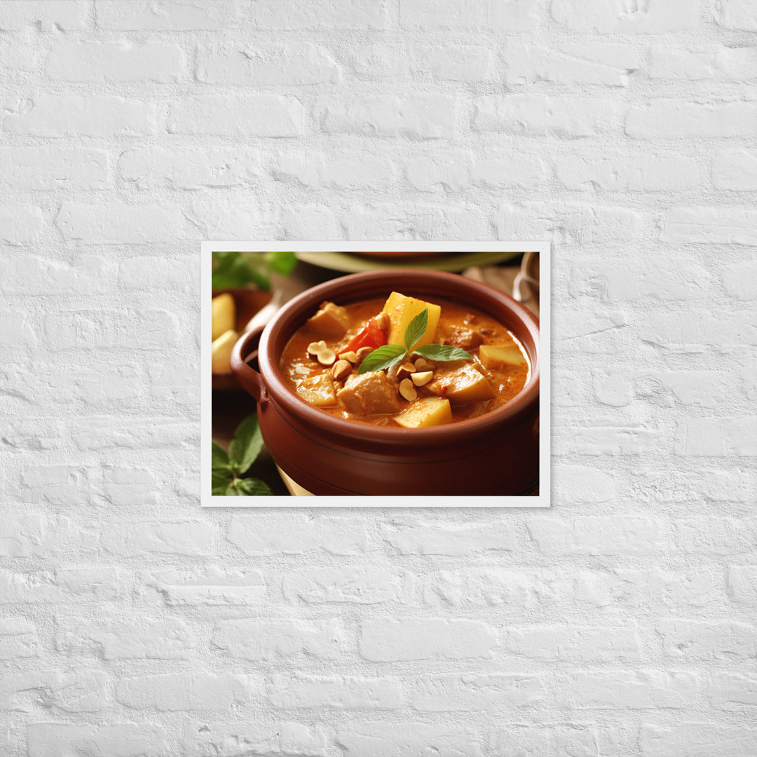 Massaman Curry Framed poster 🤤 from Yumify.AI