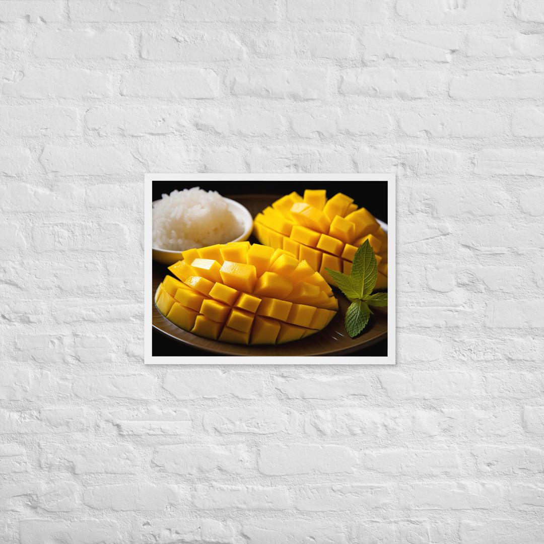 Mango Sticky Rice Framed poster 🤤 from Yumify.AI