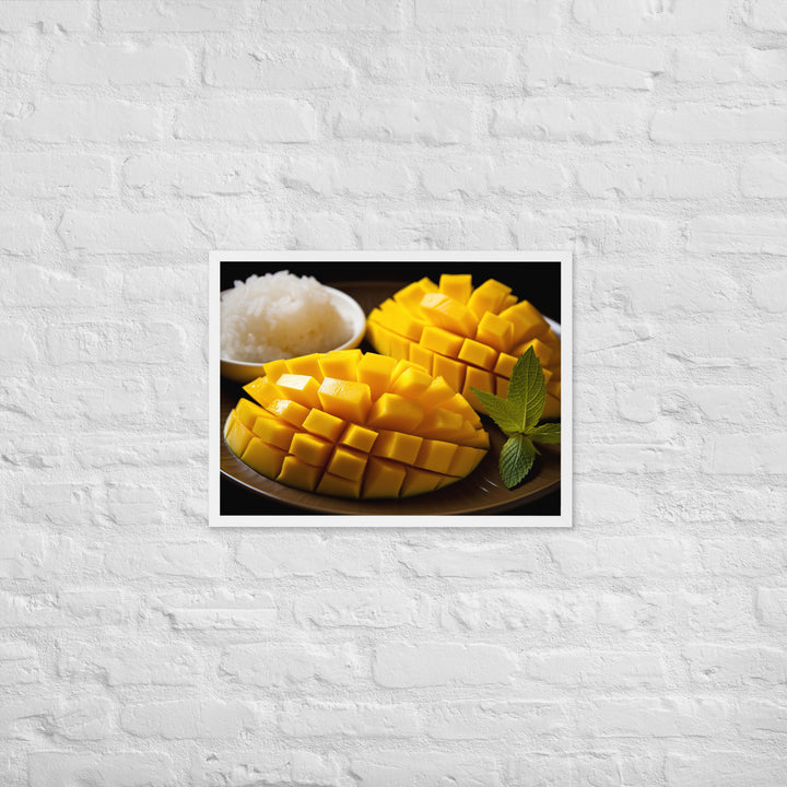 Mango Sticky Rice Framed poster 🤤 from Yumify.AI