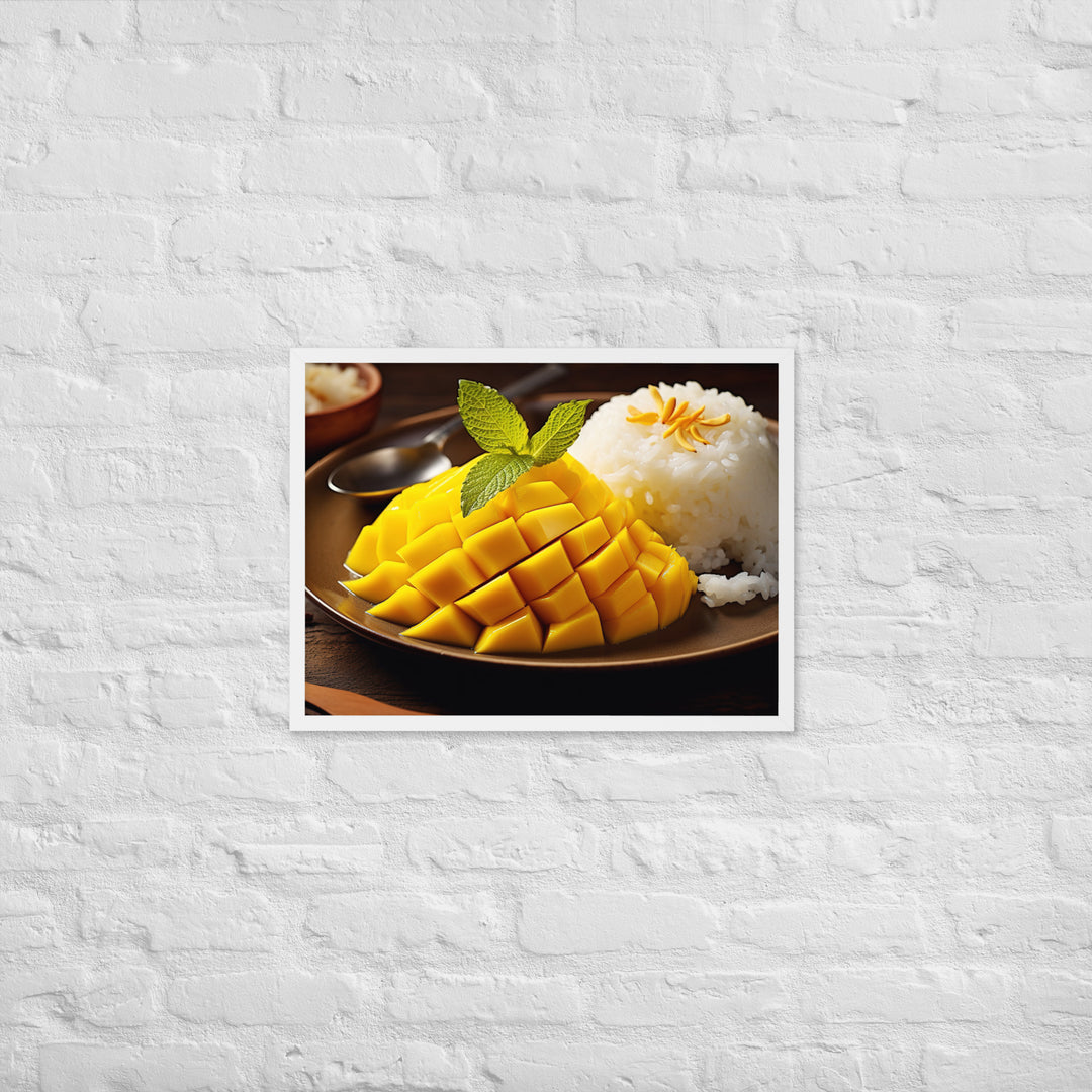 Mango Sticky Rice Framed poster 🤤 from Yumify.AI