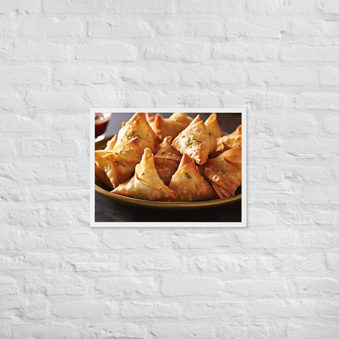 Samosas Framed poster 🤤 from Yumify.AI