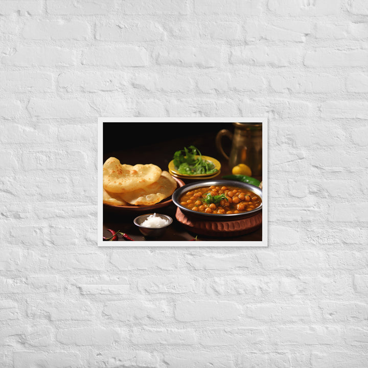 Chole Bhature Framed poster 🤤 from Yumify.AI