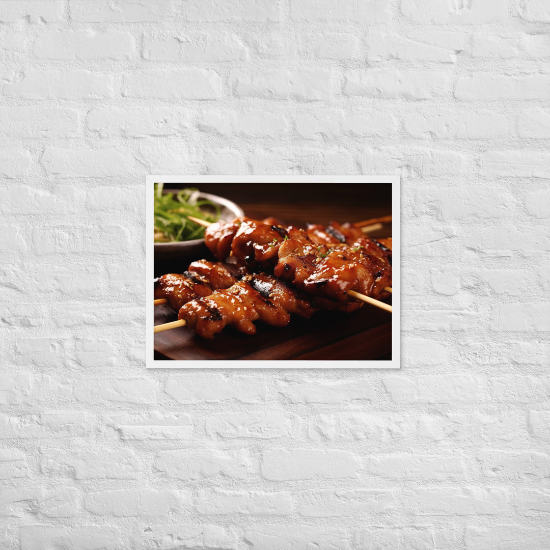 Yakitori Framed poster 🤤 from Yumify.AI