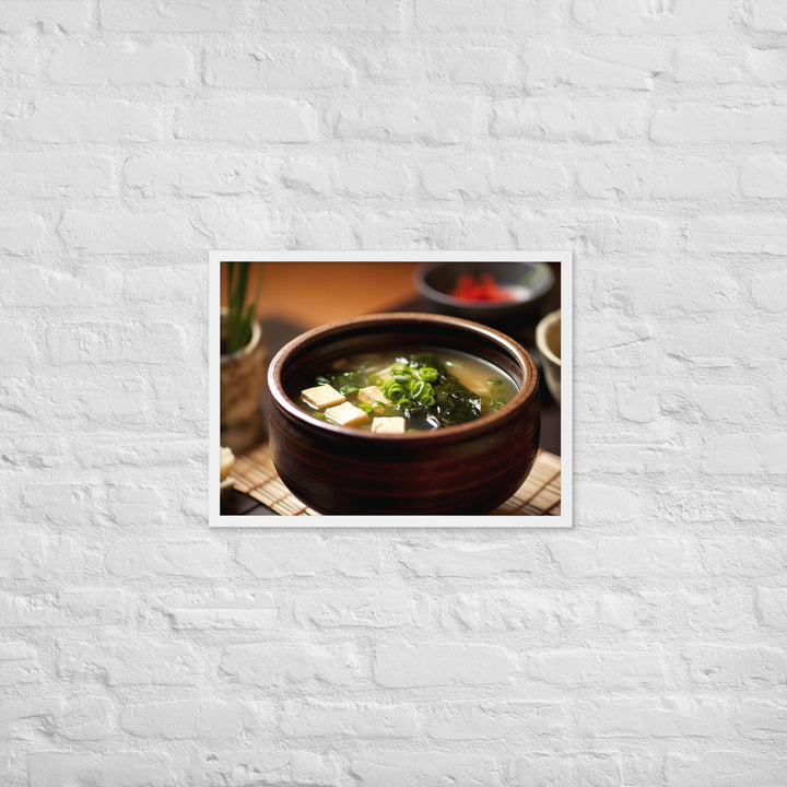 Miso Soup Framed poster 🤤 from Yumify.AI