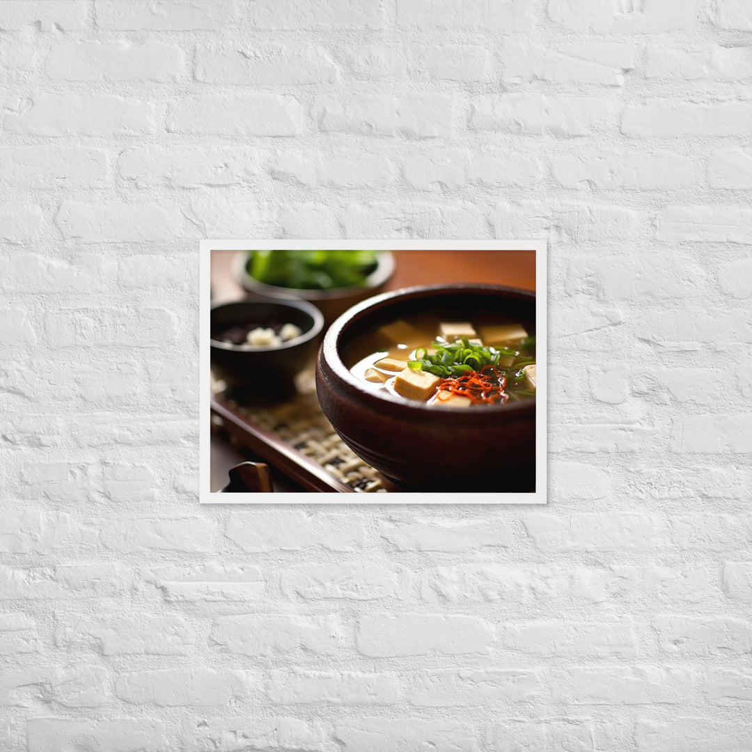 Miso Soup Framed poster 🤤 from Yumify.AI