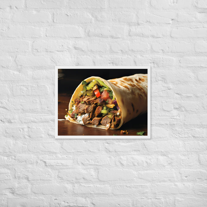 Mixed Shawarma Framed poster 🤤 from Yumify.AI