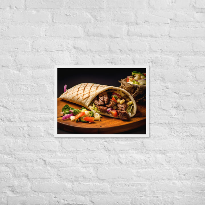 Lamb Shawarma Framed poster 🤤 from Yumify.AI