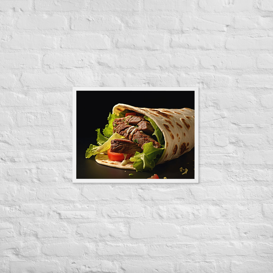 Lamb Shawarma Framed poster 🤤 from Yumify.AI