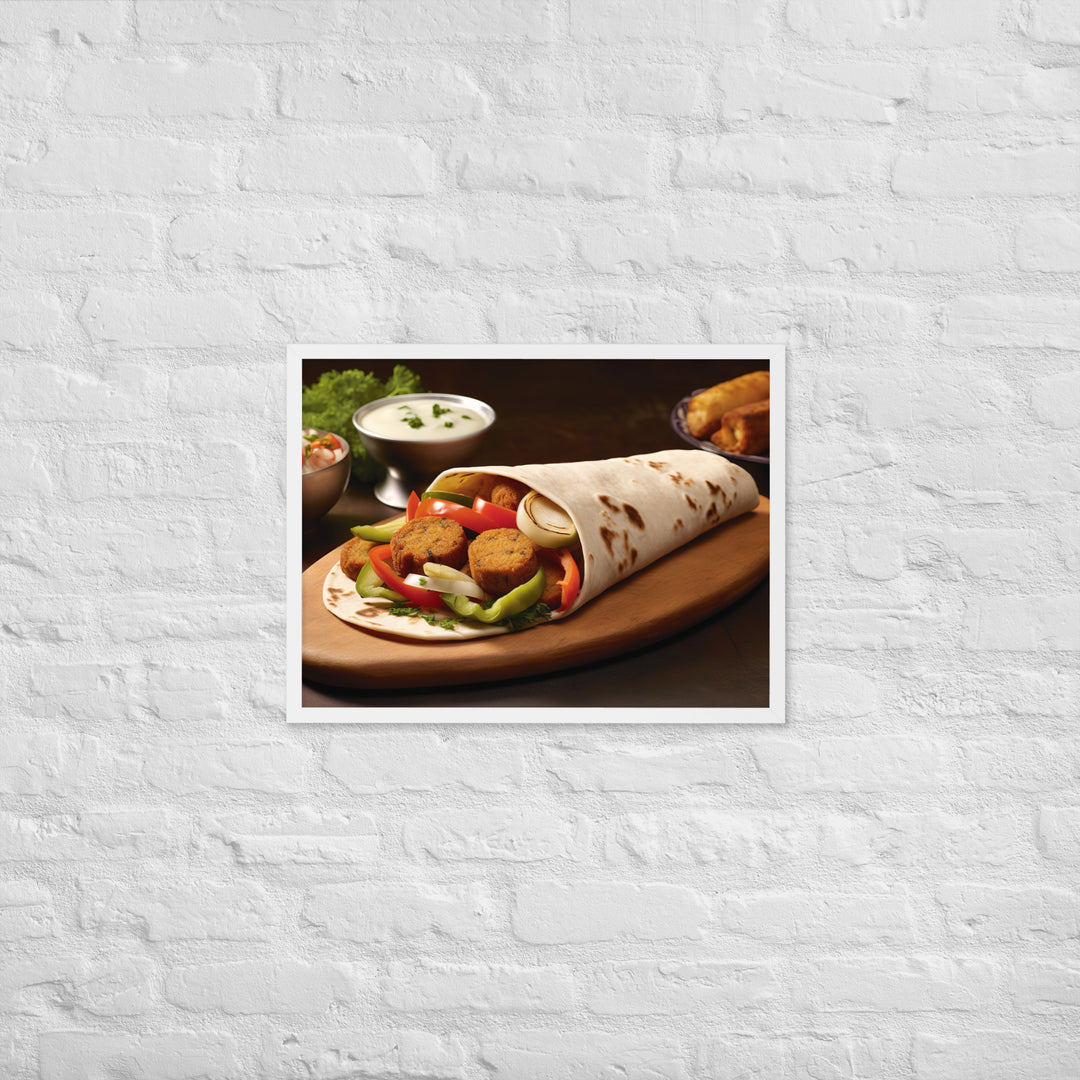 Falafel Shawarma Framed poster 🤤 from Yumify.AI