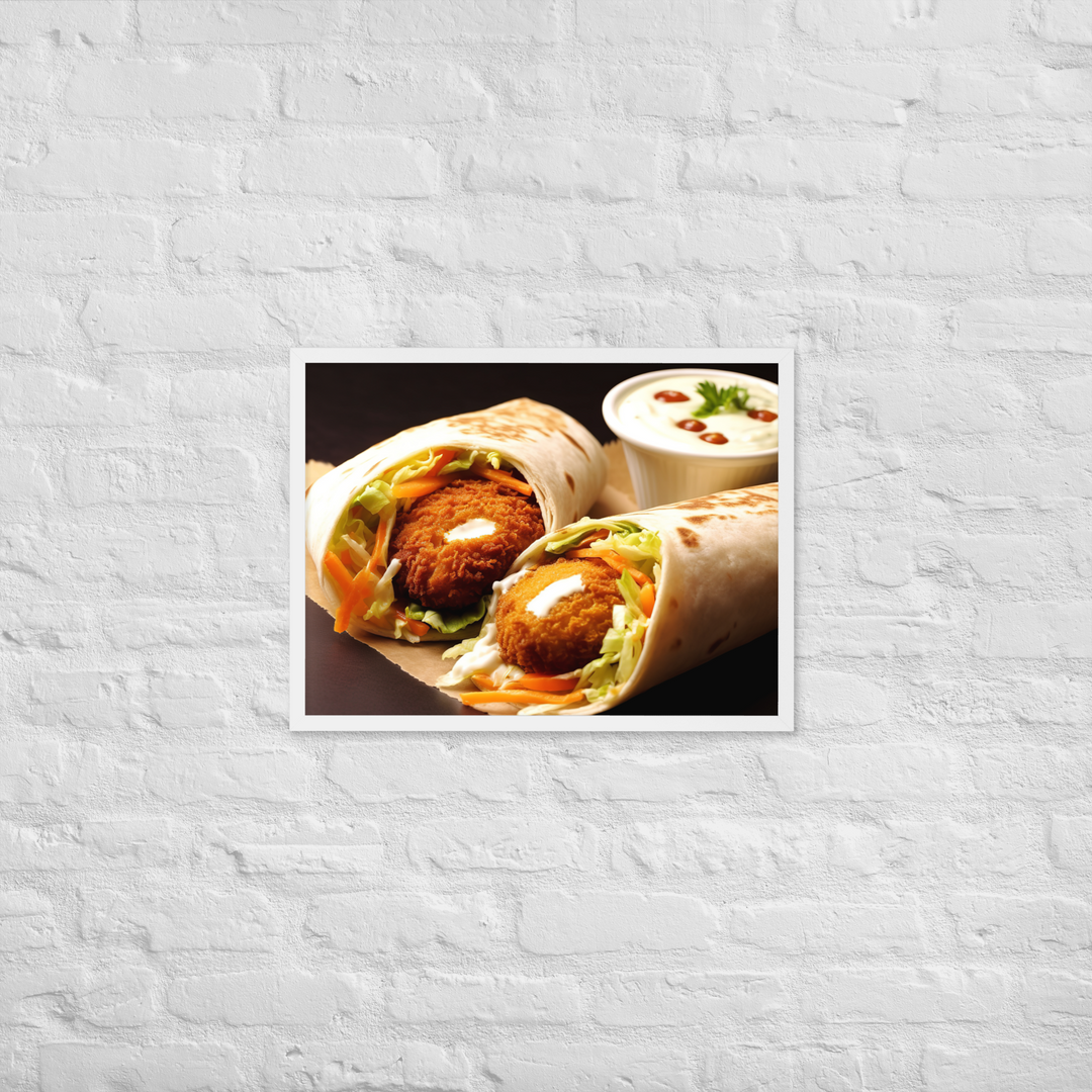 Falafel Shawarma Framed poster 🤤 from Yumify.AI