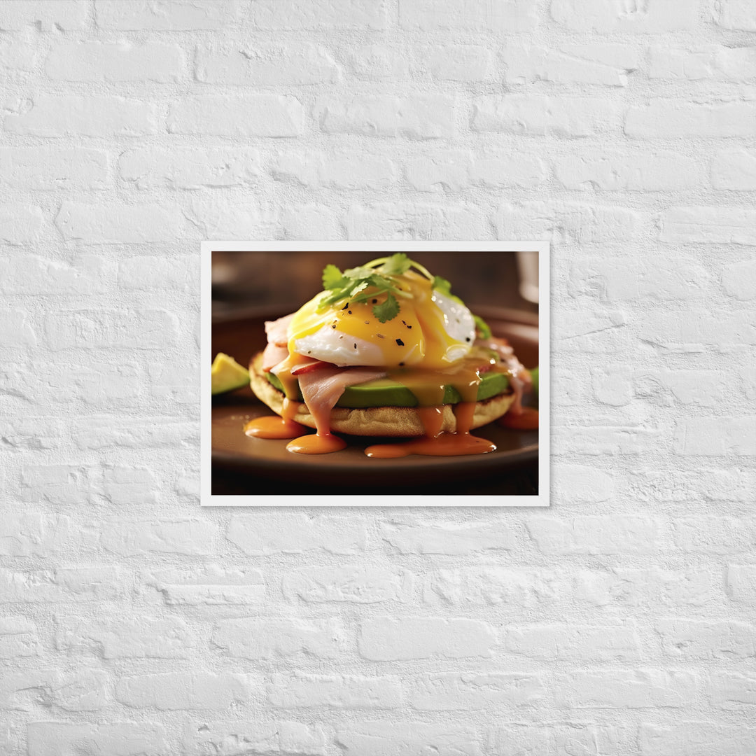 Southwest Eggs Benedict Framed poster 🤤 from Yumify.AI