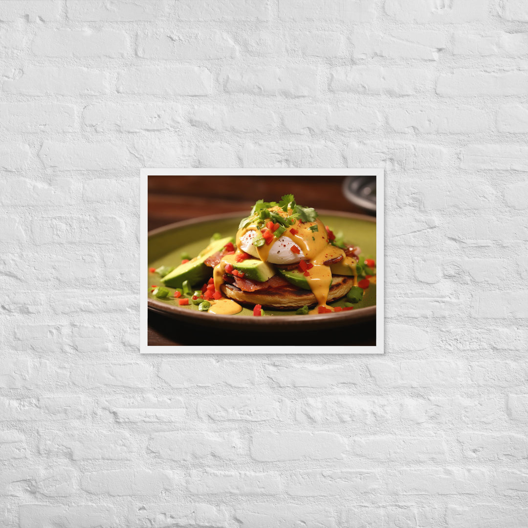 Southwest Eggs Benedict Framed poster 🤤 from Yumify.AI