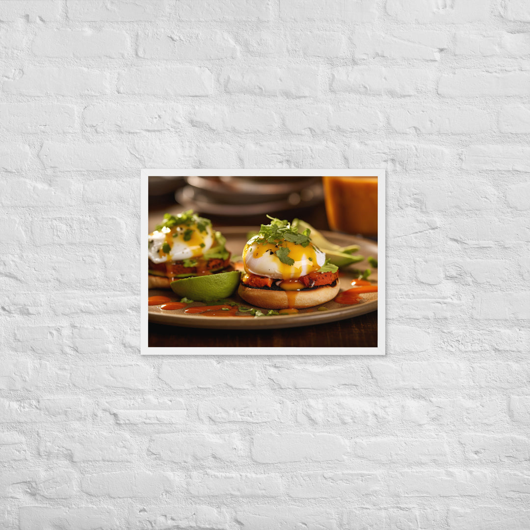 Southwest Eggs Benedict Framed poster 🤤 from Yumify.AI