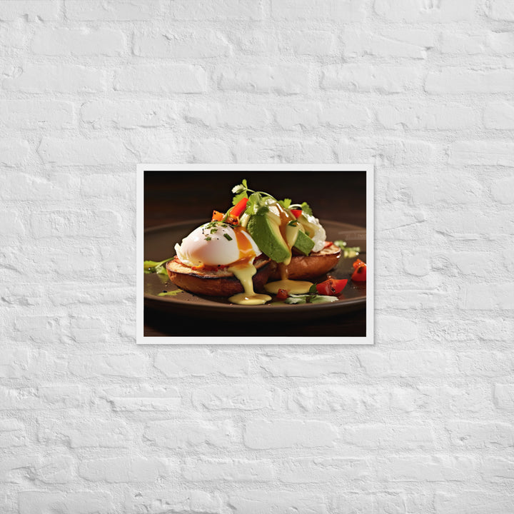 Southwest Eggs Benedict Framed poster 🤤 from Yumify.AI