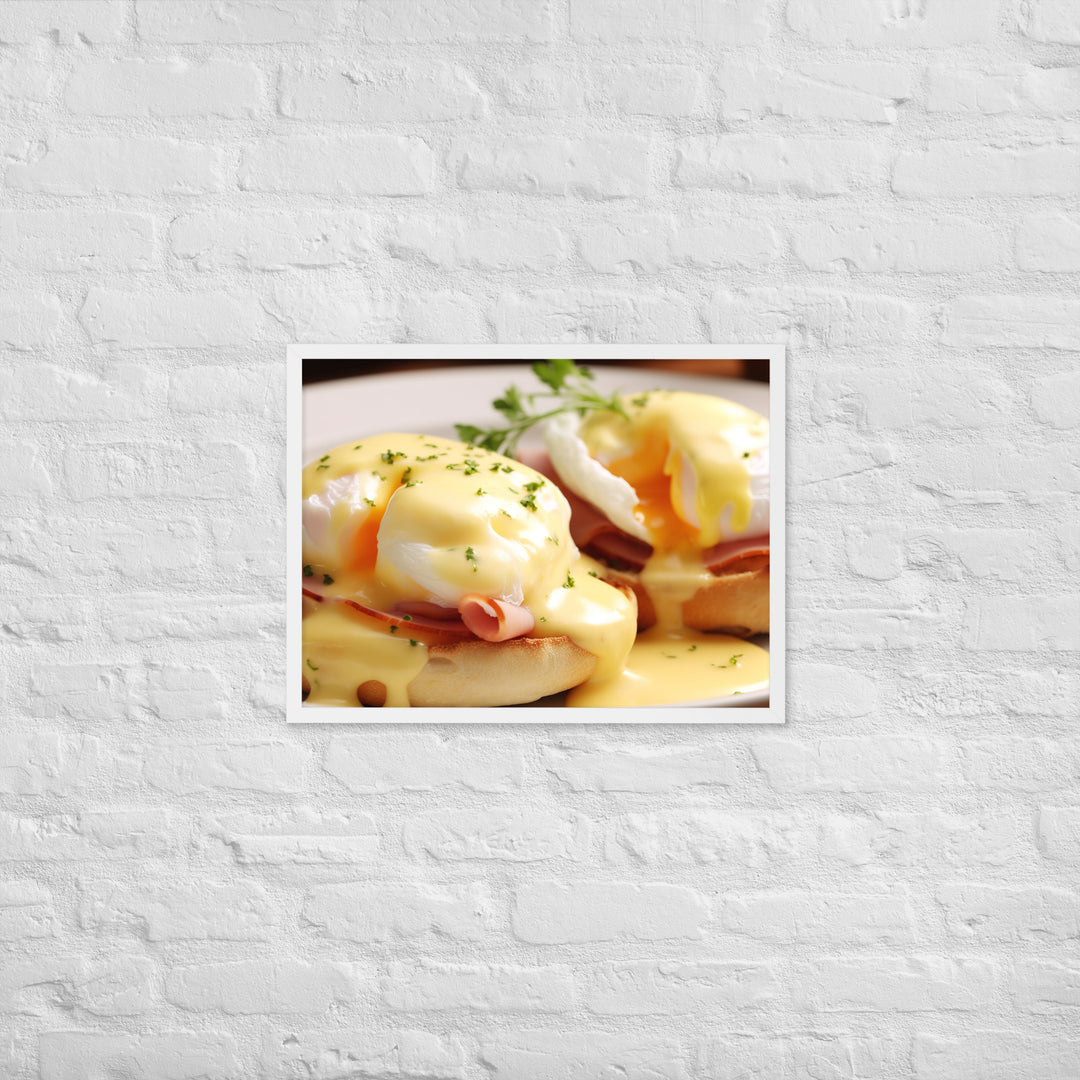 Classic Eggs Benedict Framed poster 🤤 from Yumify.AI