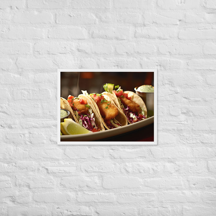 Fish Tacos and Chips Framed poster 🤤 from Yumify.AI