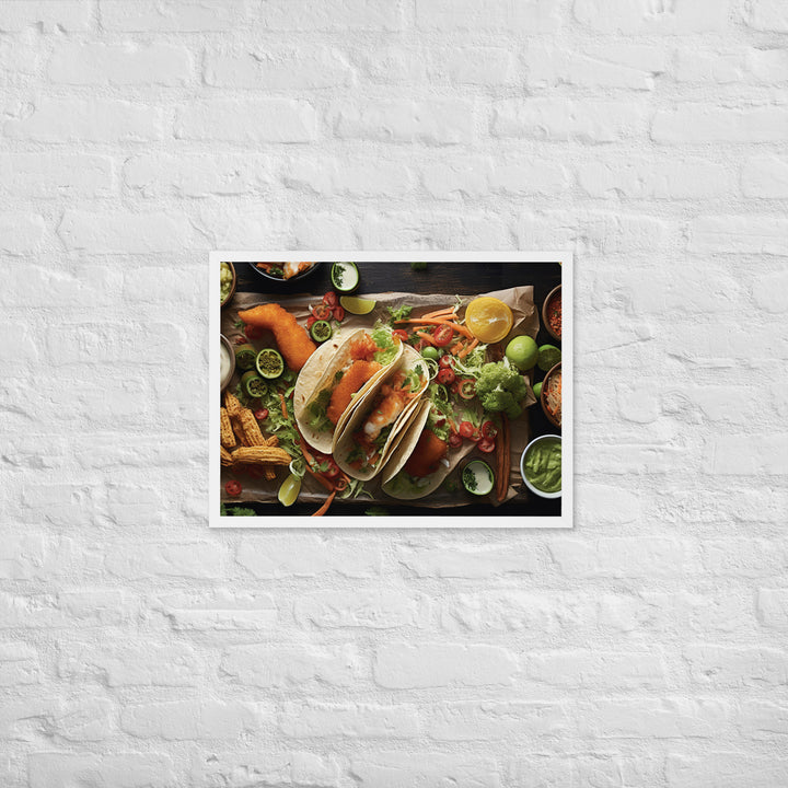 Fish Tacos and Chips Framed poster 🤤 from Yumify.AI