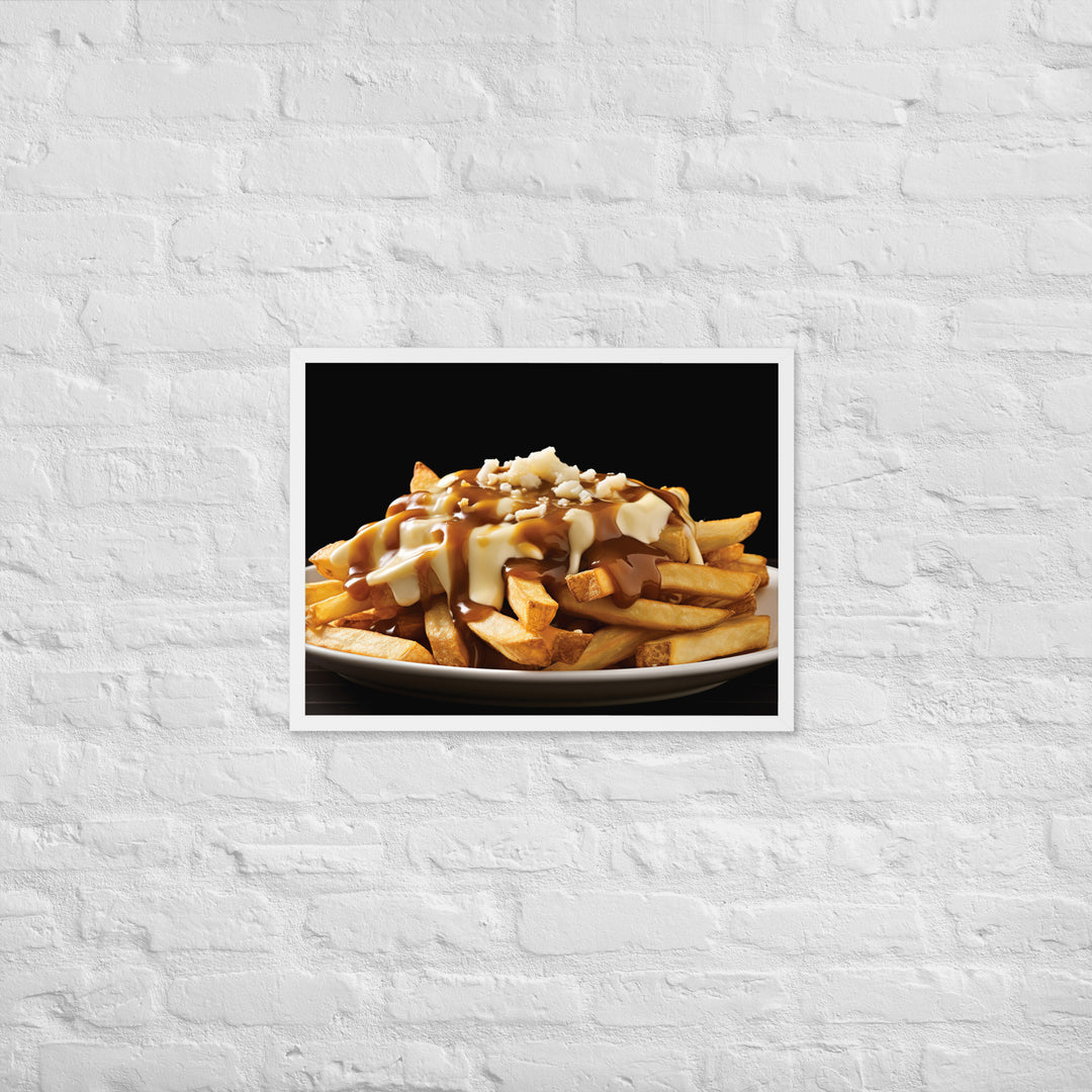 Poutine Framed poster 🤤 from Yumify.AI