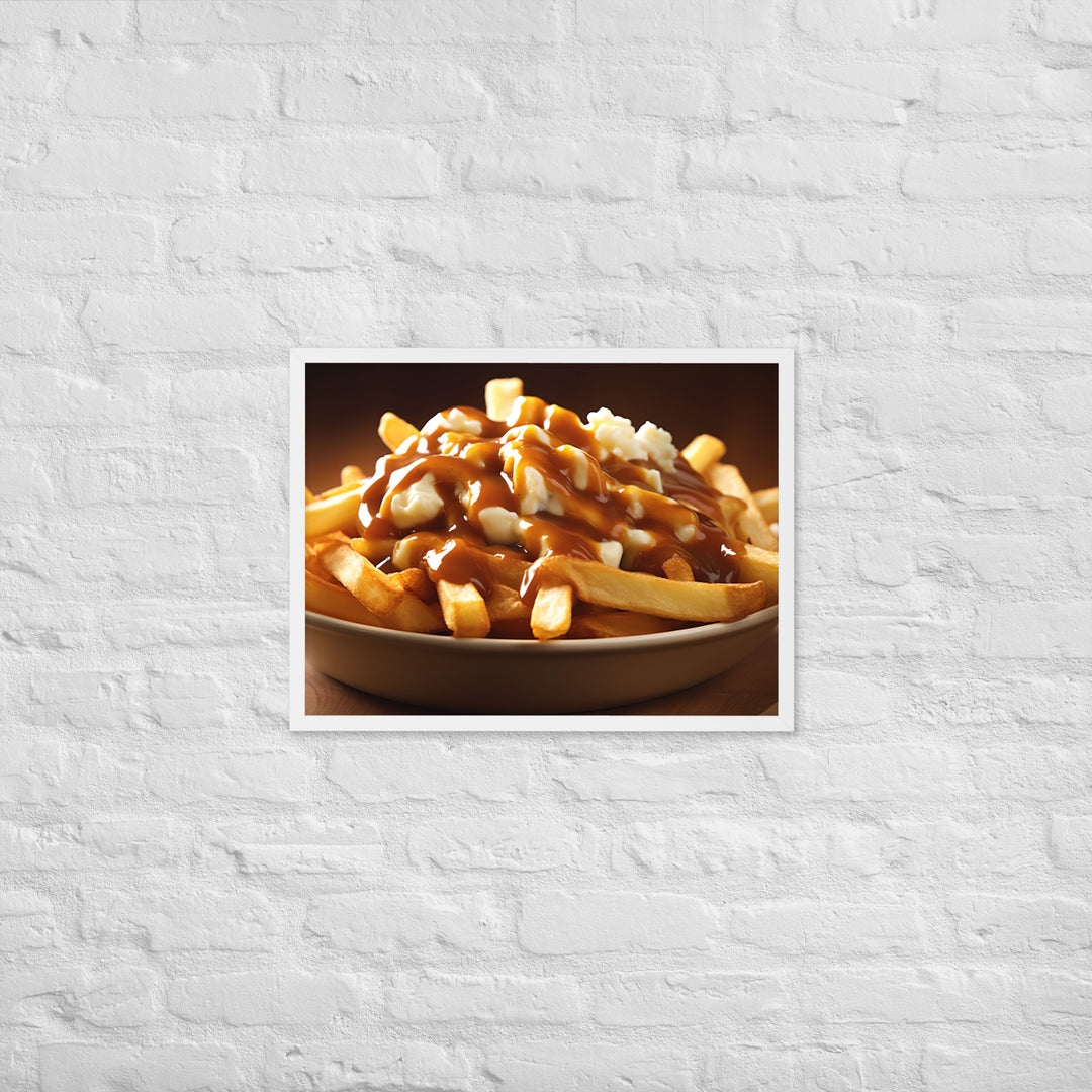 Poutine Framed poster 🤤 from Yumify.AI