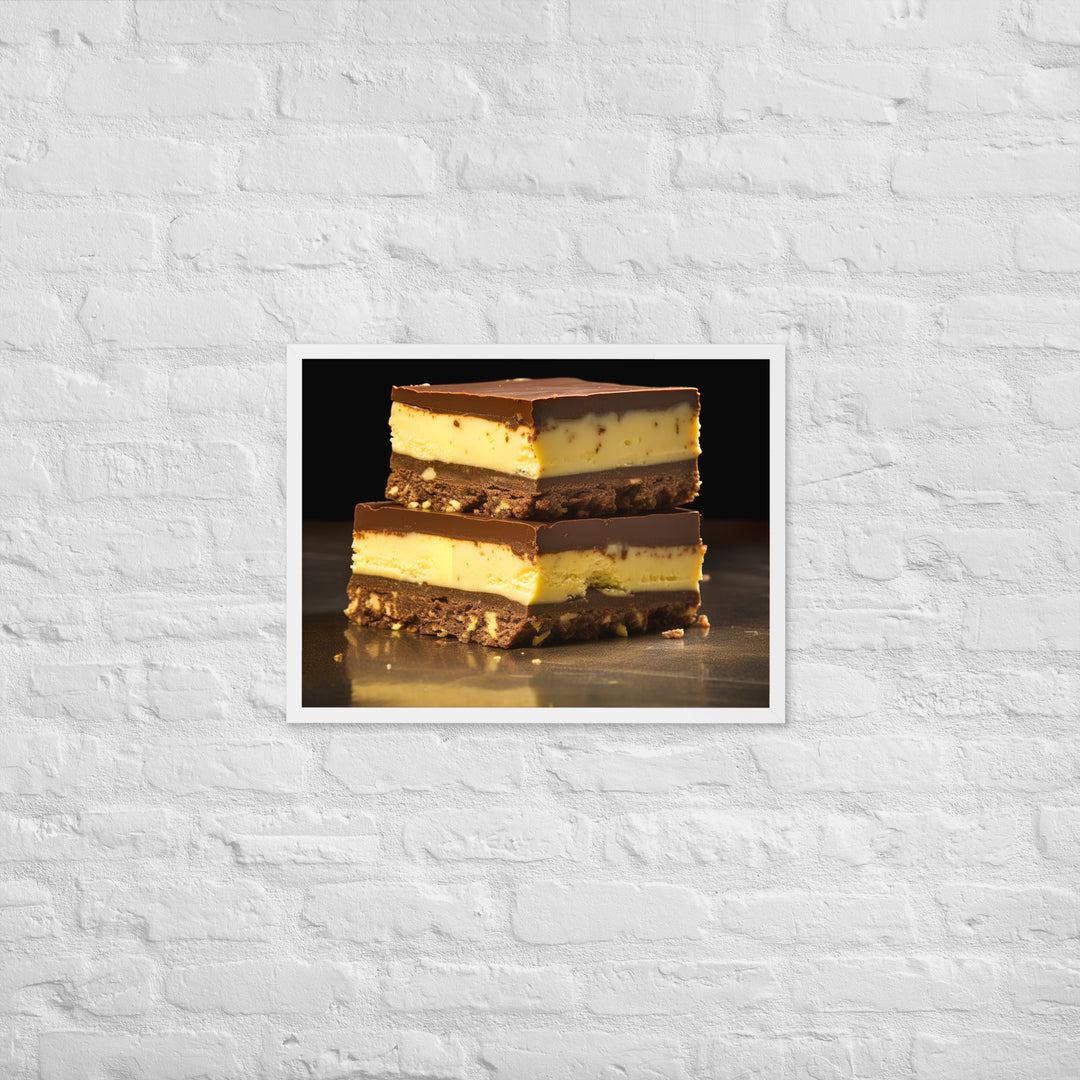 Nanaimo Bars Framed poster 🤤 from Yumify.AI