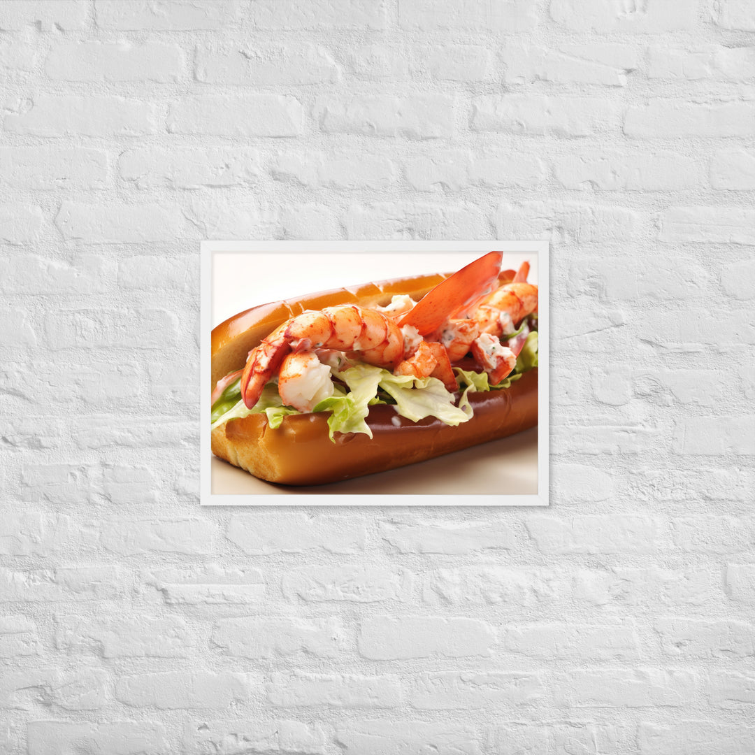 Lobster Roll Framed poster 🤤 from Yumify.AI