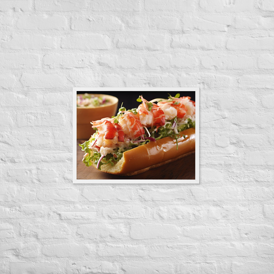 Lobster Roll Framed poster 🤤 from Yumify.AI