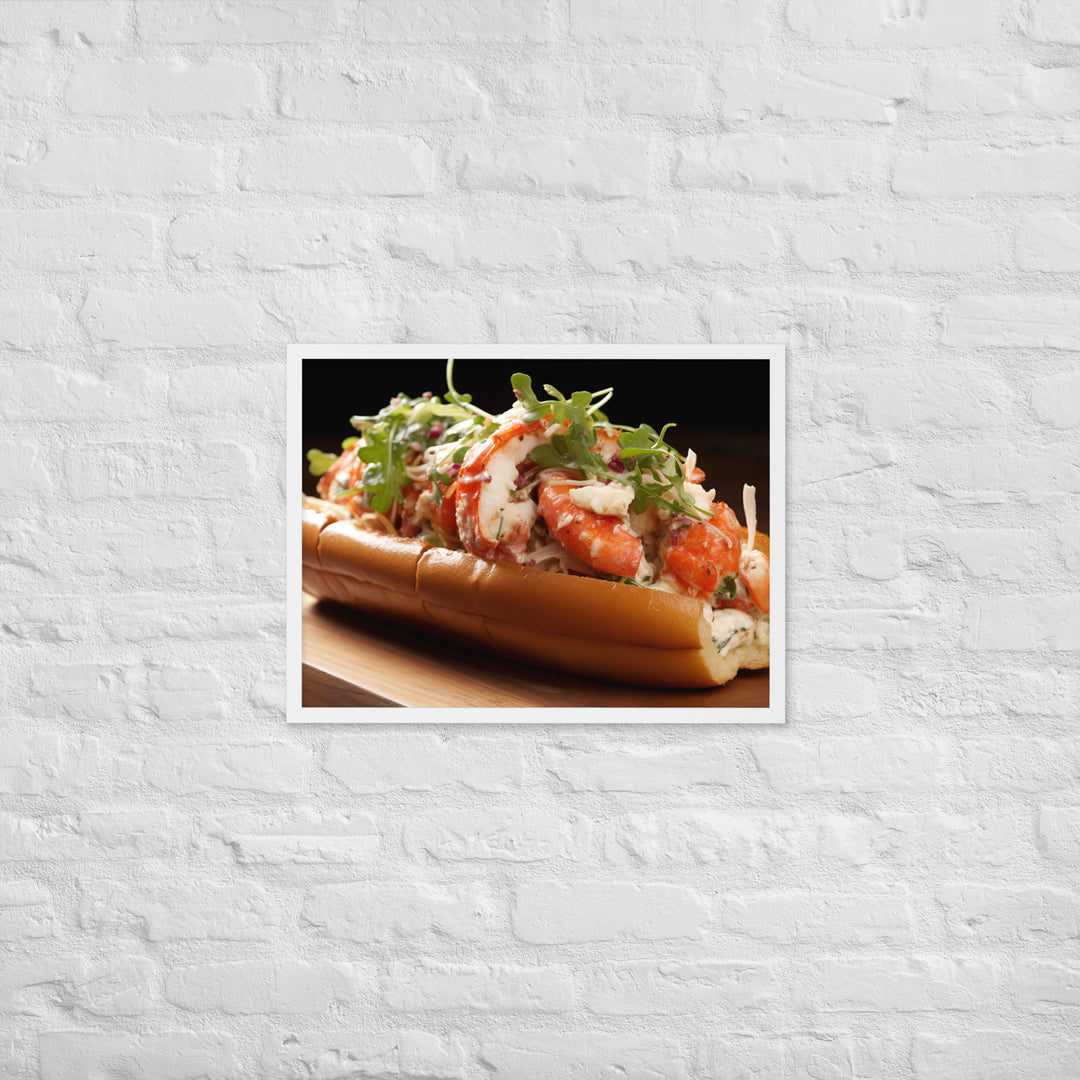 Lobster Roll Framed poster 🤤 from Yumify.AI