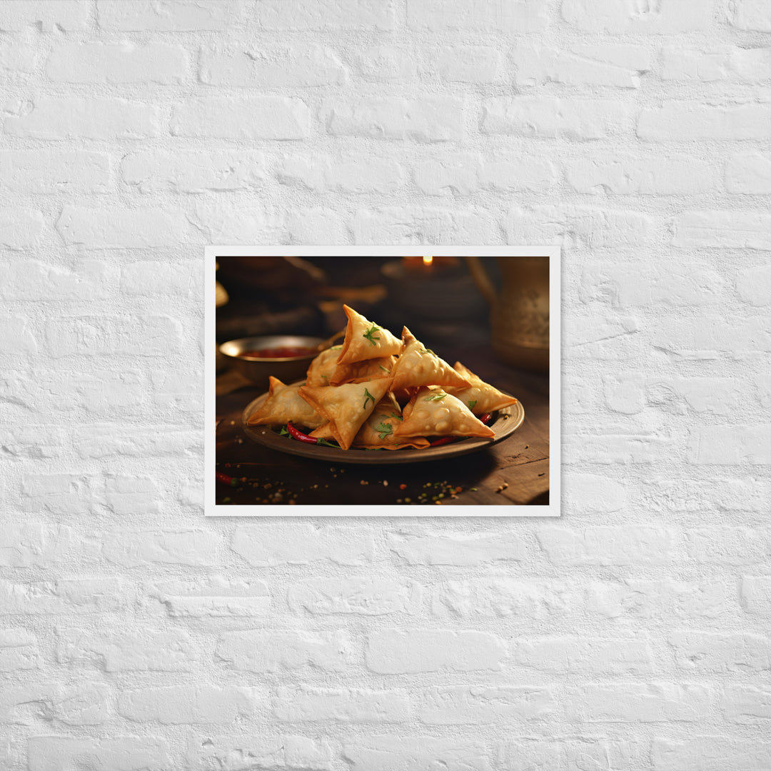 Samosa Framed poster 🤤 from Yumify.AI