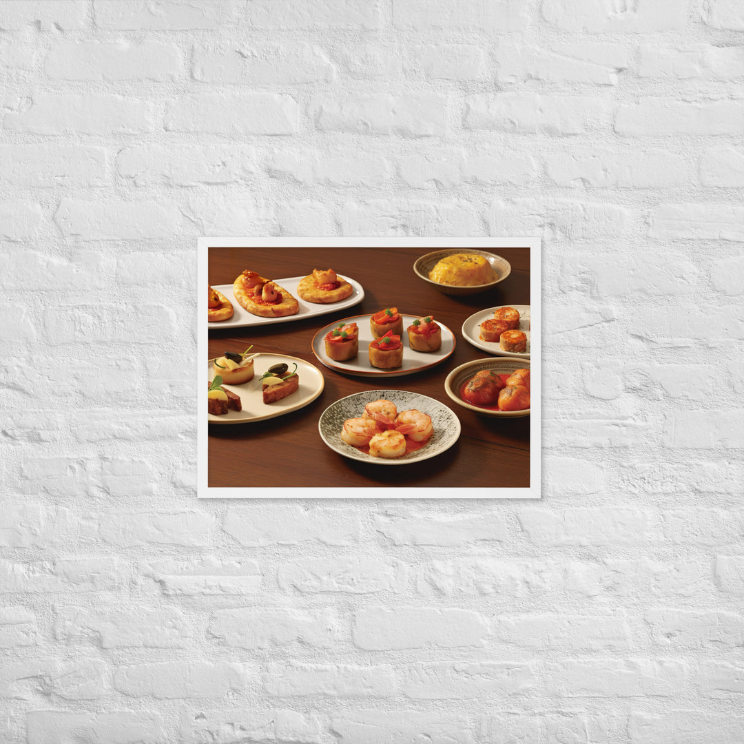 Tapas Framed poster 🤤 from Yumify.AI