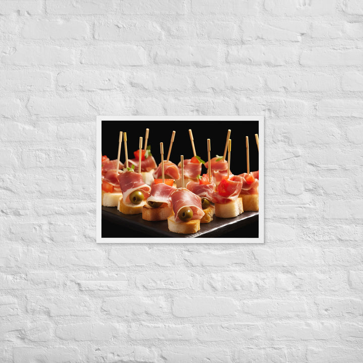 Pinchos de Jamn Framed poster 🤤 from Yumify.AI