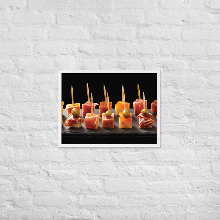 Pinchos de Jamn Framed poster 🤤 from Yumify.AI