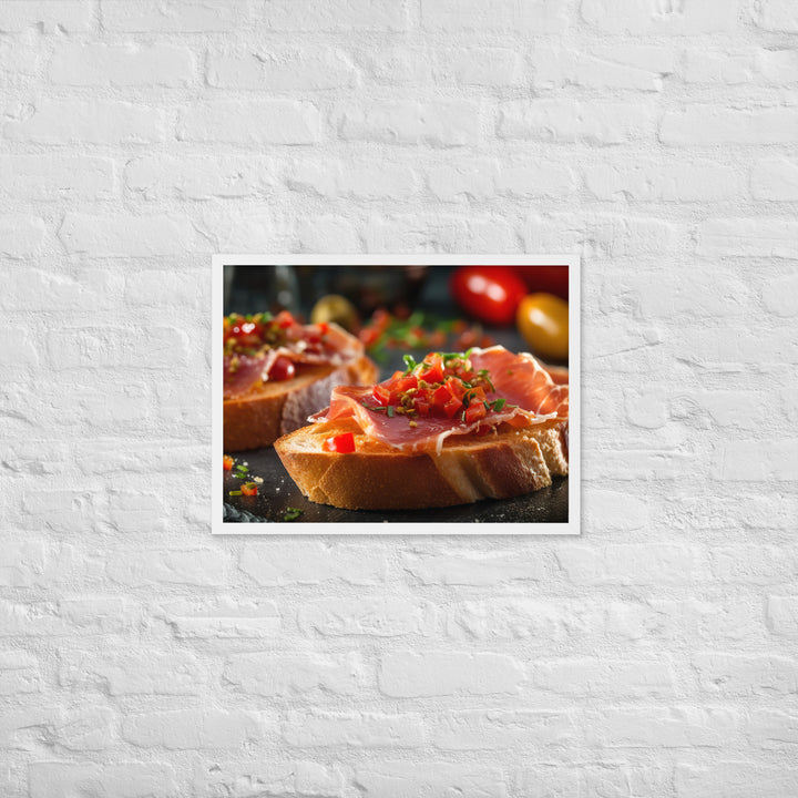 Pan con Tomate y Jamn Framed poster 🤤 from Yumify.AI