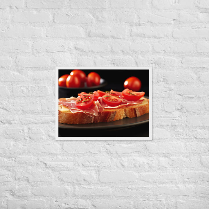 Pan con Tomate y Jamn Framed poster 🤤 from Yumify.AI