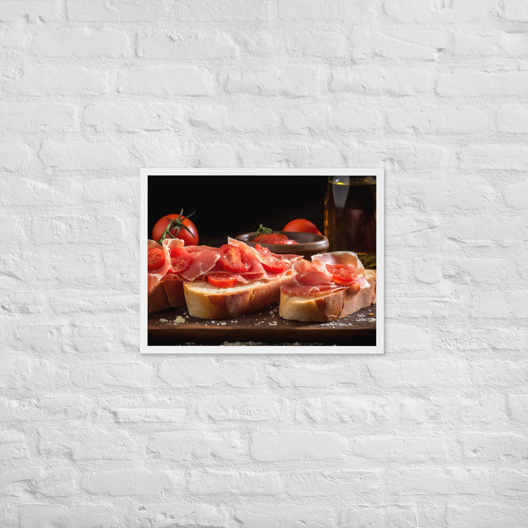 Pan con Tomate y Jamn Framed poster 🤤 from Yumify.AI