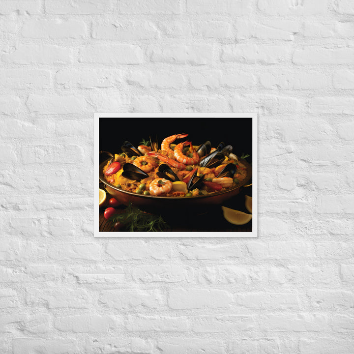 Paella Framed poster 🤤 from Yumify.AI