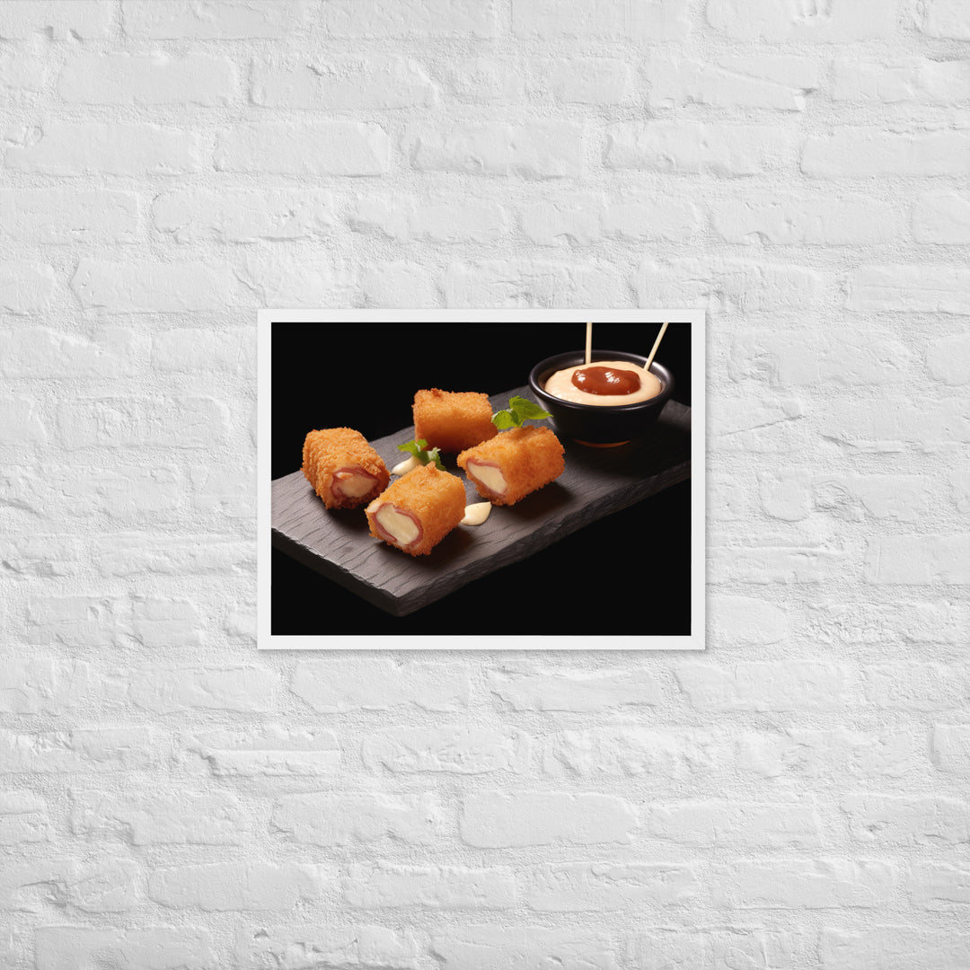 Jamn Serrano Croquettes Framed poster 🤤 from Yumify.AI