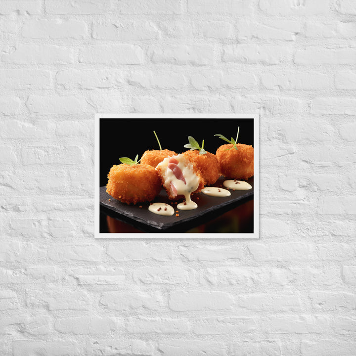 Jamn Serrano Croquettes Framed poster 🤤 from Yumify.AI