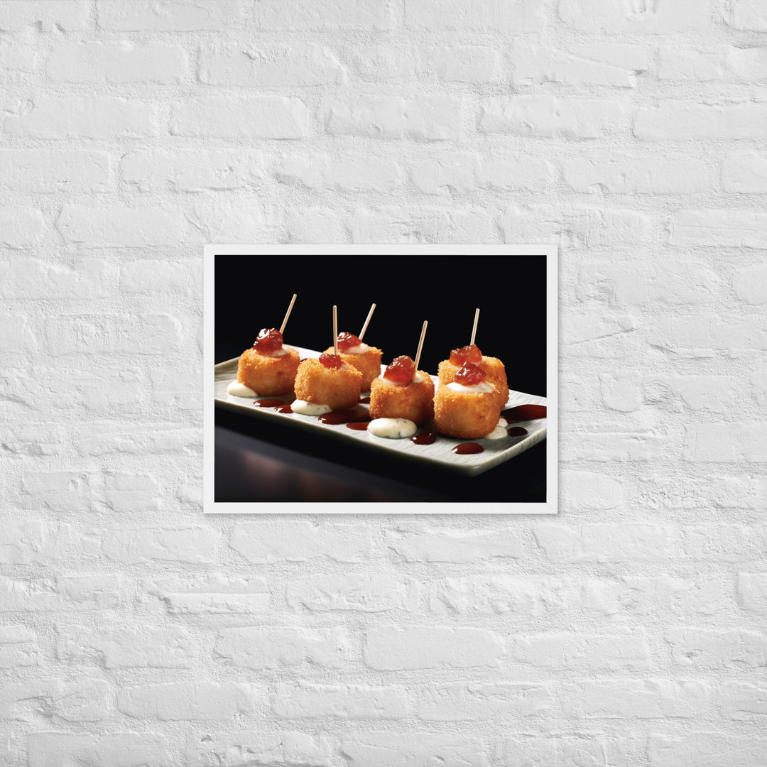 Jamn Serrano Croquettes Framed poster 🤤 from Yumify.AI