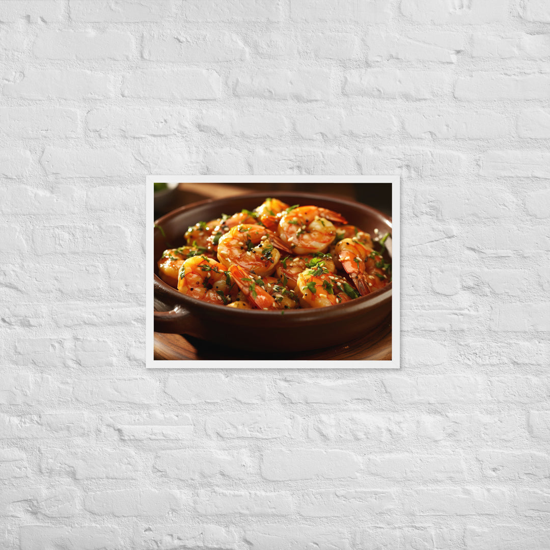 Gambas al Ajillo Framed poster 🤤 from Yumify.AI