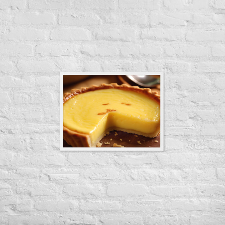 Egg Custard Tart Framed poster 🤤 from Yumify.AI