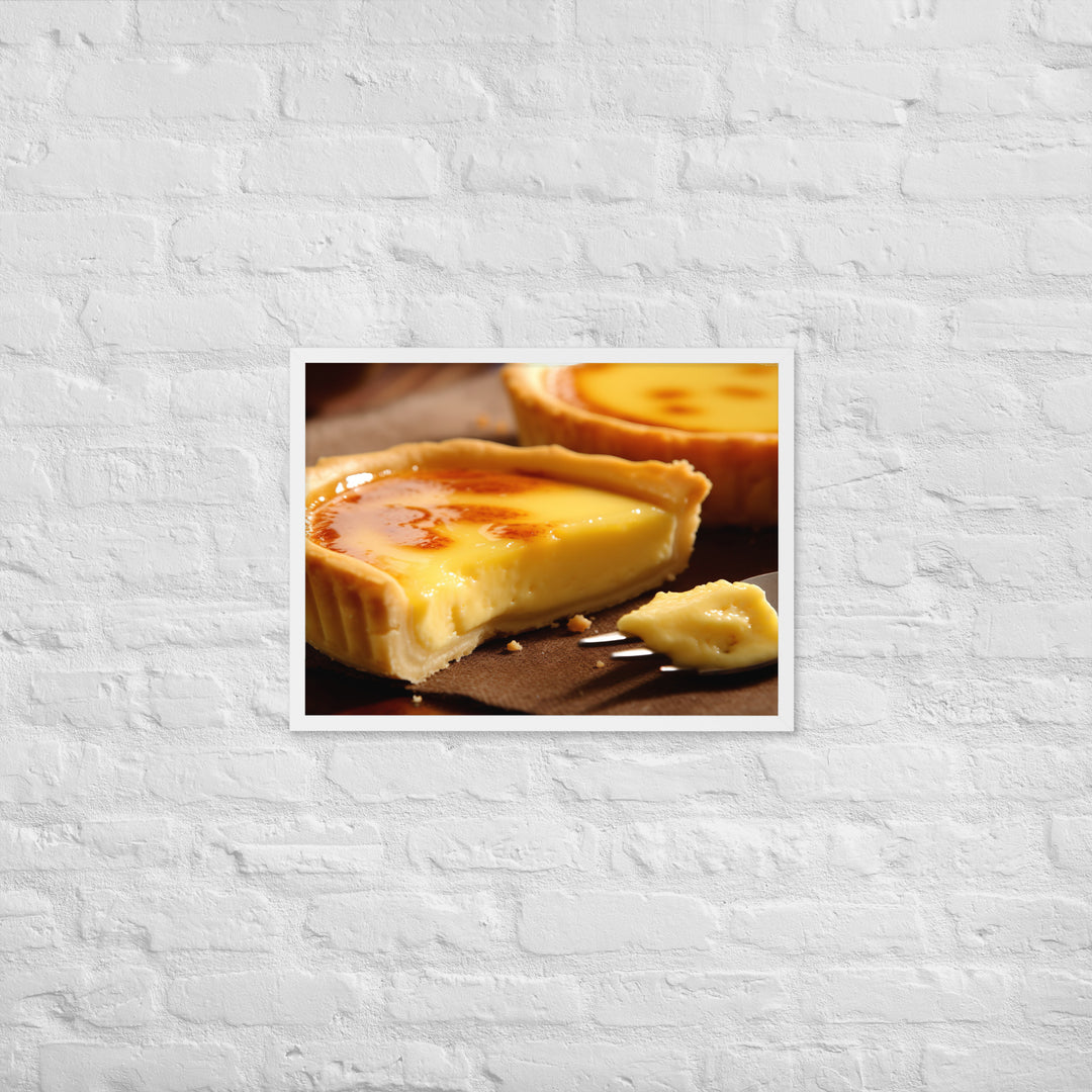 Egg Custard Tart Framed poster 🤤 from Yumify.AI