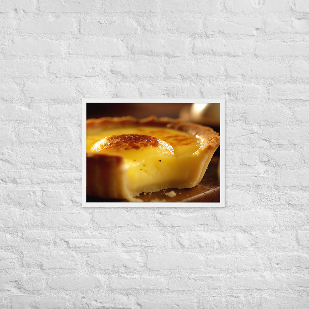 Egg Custard Tart Framed poster 🤤 from Yumify.AI